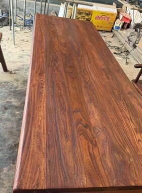 老板榆木大茶桌茶台吧实木桌餐UIC桌长桌书桌办公桌原木台复古做