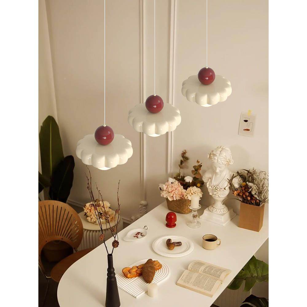 餐厅209吊法式奶风三红头吧台灯餐桌岛台灯油网温馨浪漫书房卧室,家装灯饰光源,智能吊灯,淘宝优惠券,粉丝福利购,淘宝优惠卷