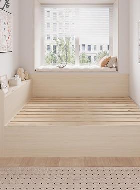 榻榻床米床衣柜28021一体组合户型小收纳物柜气压高箱单人床储尺