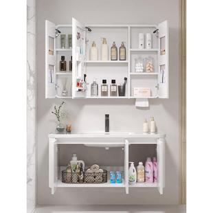 铝蜂窝浴室柜组合套装 洗智能感应卫664生间洗手盆漱台圆角防脸撞