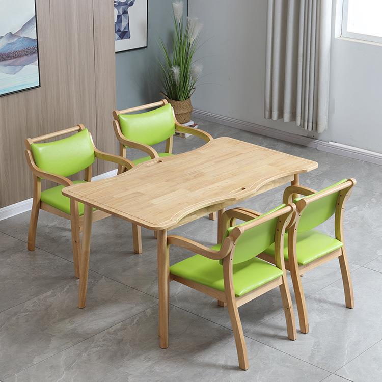 实木年桌适老寓老化餐桌椅合养老LCL院公家具组敬老院康养机构休