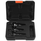 高速轴承钢HSS4341不锈钢开孔阶梯钻头 宝塔钻头 四开槽扩孔钻