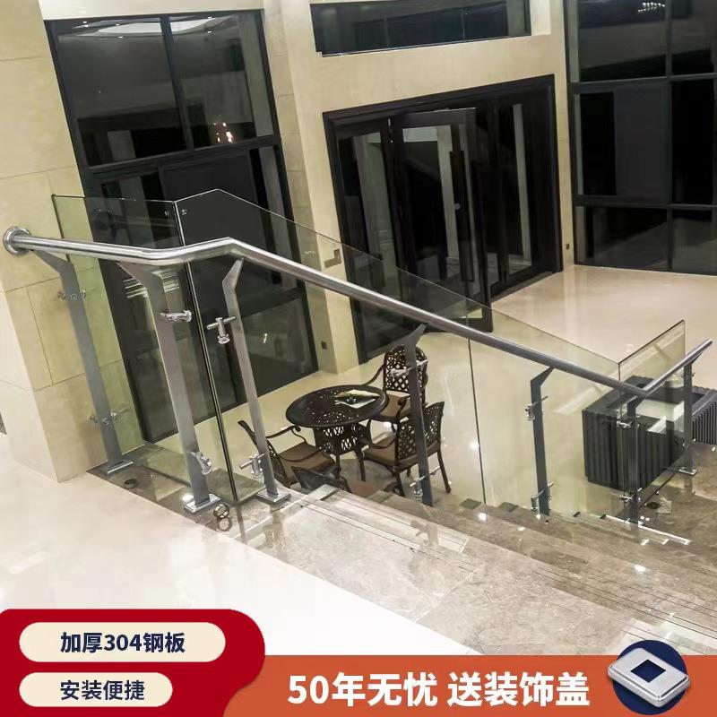 304不锈钢立柱栏杆钢楼梯立栏柱不锈钢手扶栏JDL-6503杆不锈工程