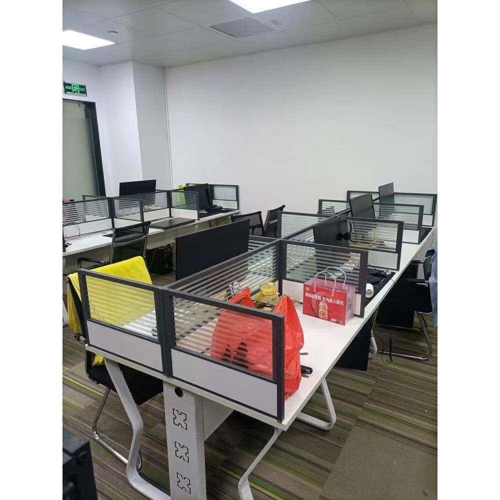 办桌无品牌/桌面屏风挡板隔可定隔断板办公室工位电公脑桌子制玻