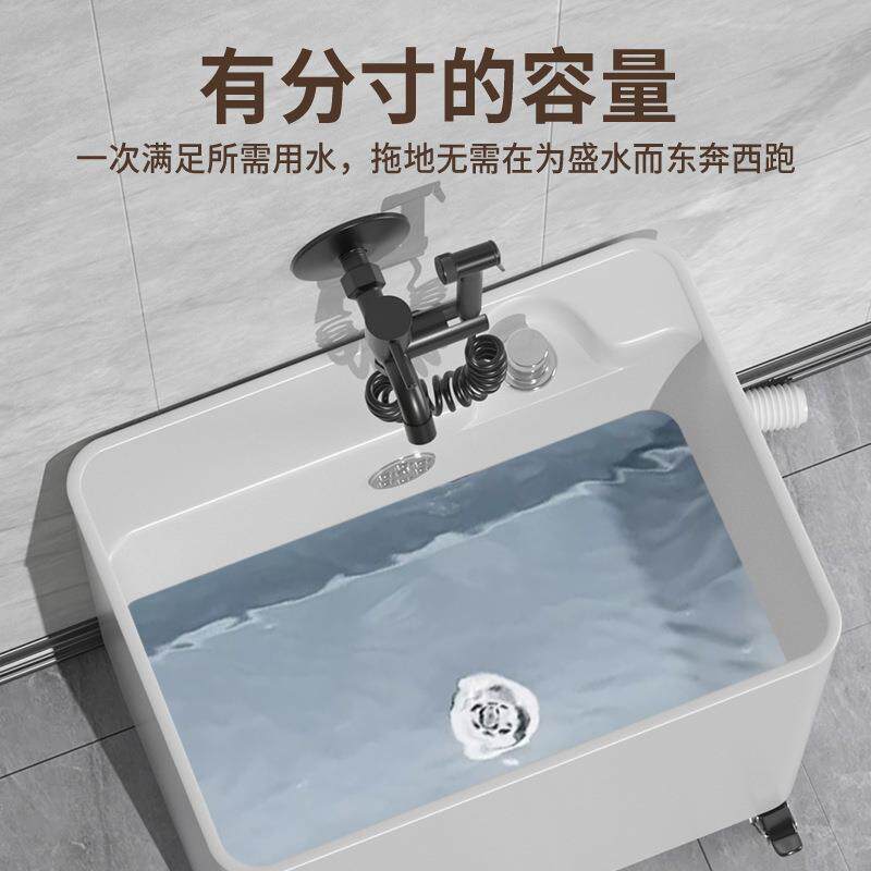 塑料拖501槽把落地式池家拖布池卫生间用拖把盆阳台池拖把水池拖