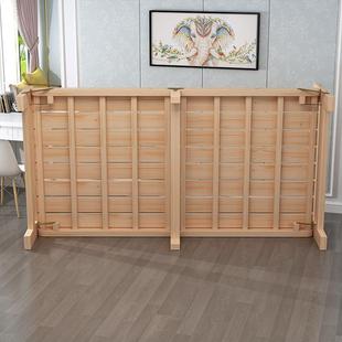 叠折床人床实木床午成人床简易儿童床一XLO米二单人床睡床单1米小