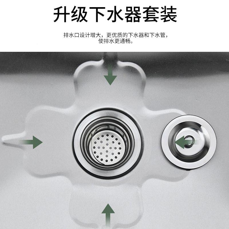 L7商用用不锈689钢拖厂把池家长方形拖布池学校工食堂带架子墩水