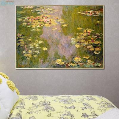 装饰xwmn001-画名油画客厅挂画莫奈印象日出画卧室头画餐厅壁画沙