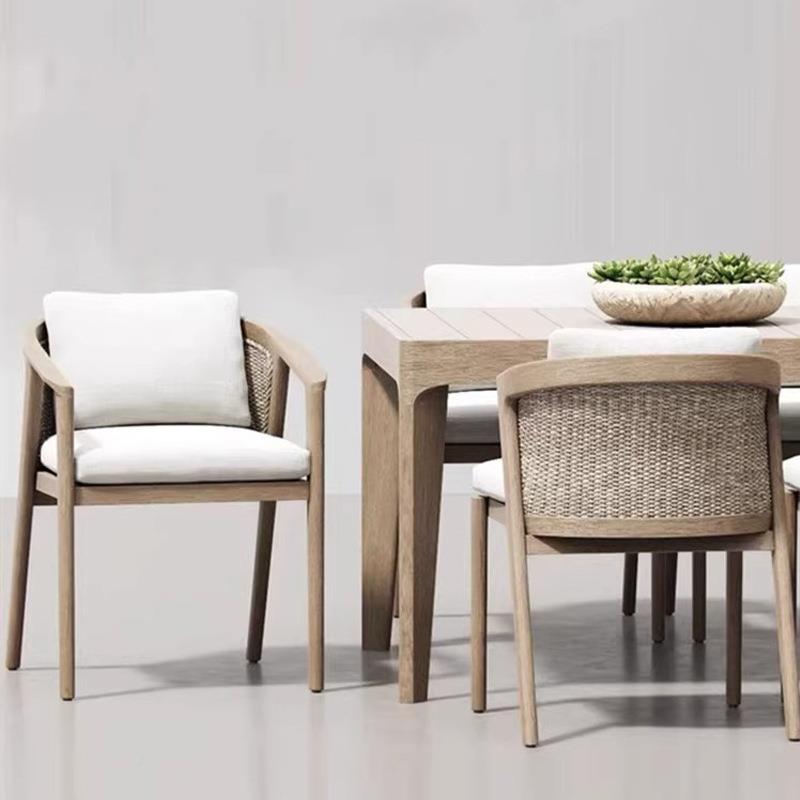 工厂直销柚木户外花园泳池柚旁藤酒店6132露台高端家具椅实木木餐