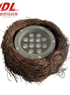 LED户外鸟窝灯七彩48W防水照树灯园林亮化射树灯照树灯防水鸟巢灯