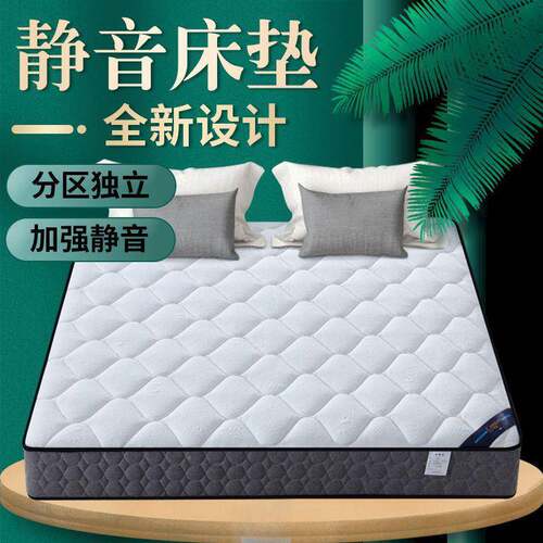 席梦思床垫软硬两用20DZScm厚1.1.5m家用双人经8弹济米型椰棕簧呷