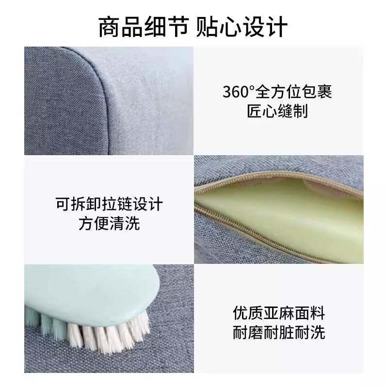 沙发靠背实木后大靠垫纯色布艺靠枕客厅海绵芯高密度制作床头软包