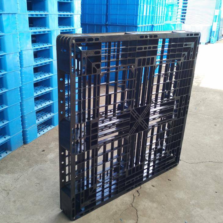 销售网CDZ格田字托盘色1.1*1.1黑胶托运输米卡片出周转口义乌