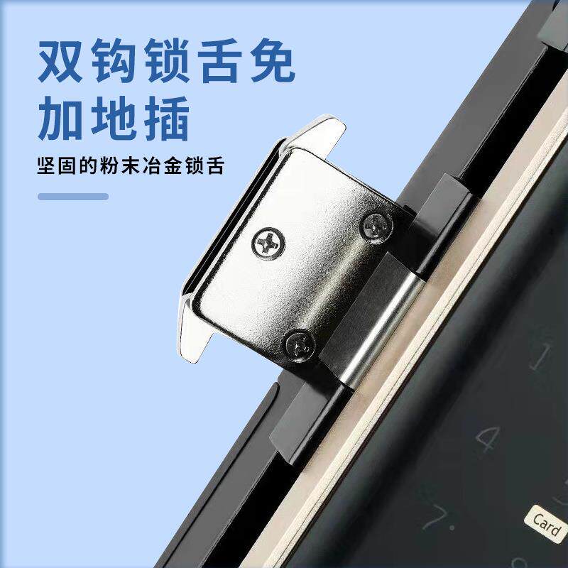 通璃通锁免开孔玻指纹锁门公码司打卡考勤机RF-918TT办公室刷卡密