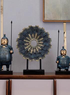 创意兵俑摆件装饰品办公室电柜视工酒柜桌面文创纪念马品艺GDSF术