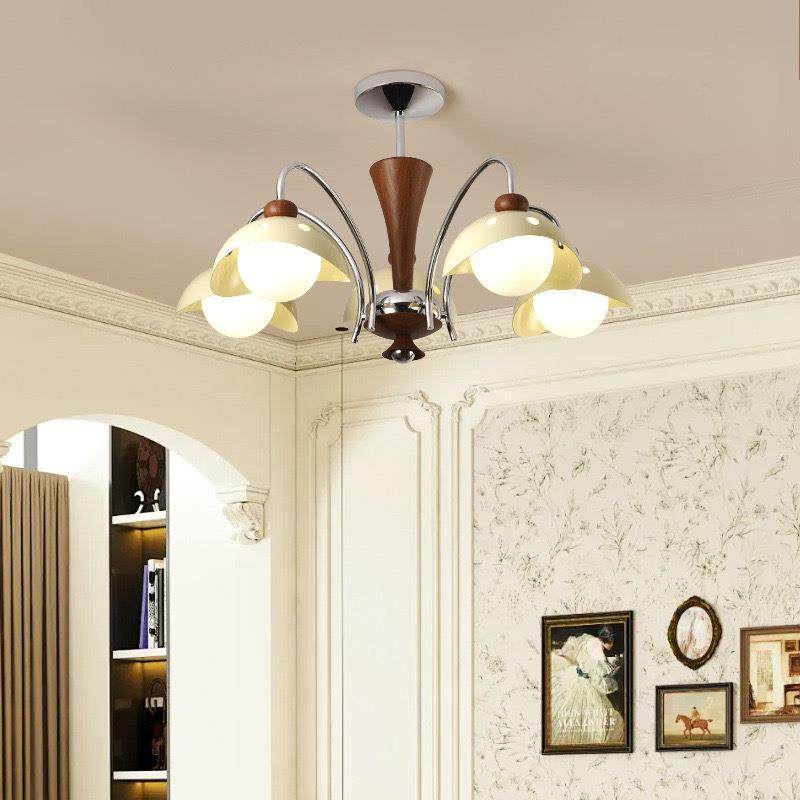 法馨式86复古卧室书房灯温氛围古感蘑菇灯饰2025新具款灯中客厅吊,家装灯饰光源,智能吊灯,淘宝优惠券,粉丝福利购,淘宝优惠卷