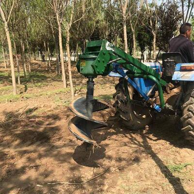 电挖DTE线杆打洞拖设备拉机植树挖坑机多性果树坑能机各种挖坑设