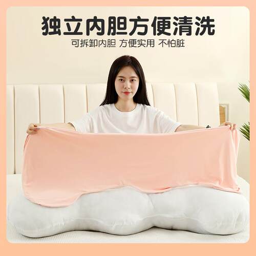 冰丝女生长睡觉夹腿抱枕上孕妇?F$ph($p#侧睡凉感可拆床洗成人长