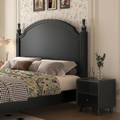 现简复约古风实木床美式双1.YIW8韩式田代园中古公主床主卧婚人床