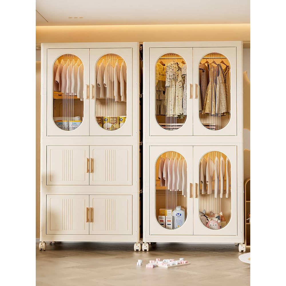 免安装宝宝衣柜家用衣服被子储物柜儿童衣橱小学生衣物折叠收纳柜