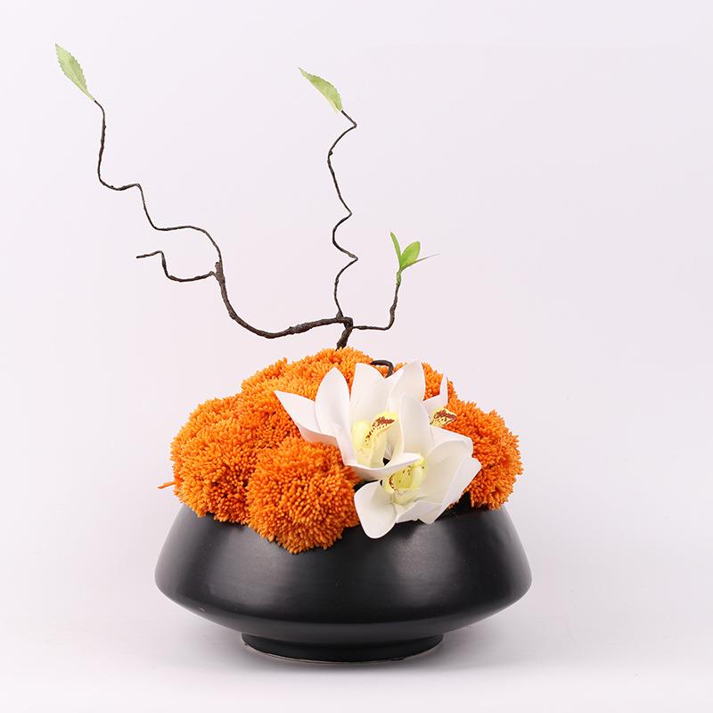 花景艺小盆栽绿植假花盆样板房几客厅65642382餐茶品桌装饰摆件仿