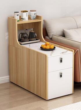 新款沙发边侧边柜代客XTH柜厅储物柜实木柜柜角家用茶现几加高置