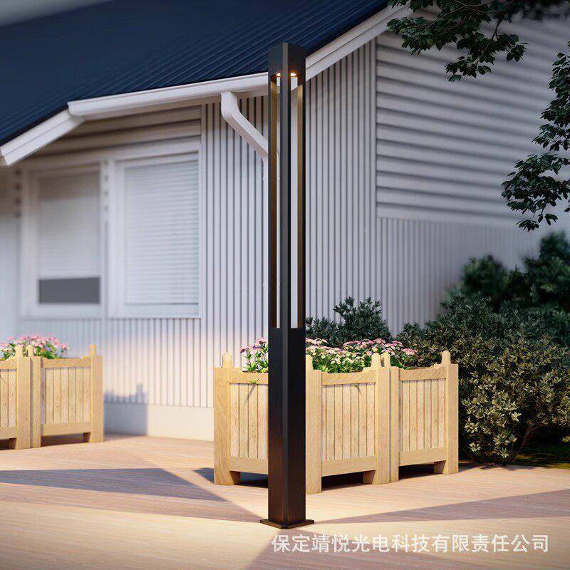 庭园院灯现简约外187防水led草坪灯景观杆灯公花别墅小区路户灯