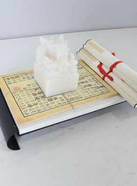 新中式现代YL-TY-04托盘样板房间卧室书玄房办公桌家居件摆关摆饰