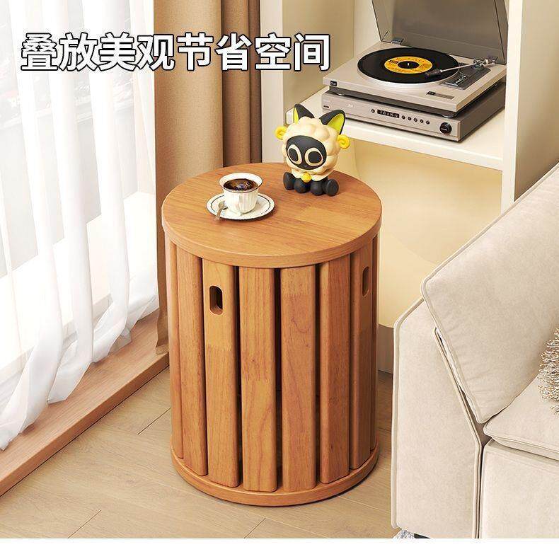 实圆8611凳木方凳凳子茶几家用叠组厅合现代客中式吃饭餐桌多功放