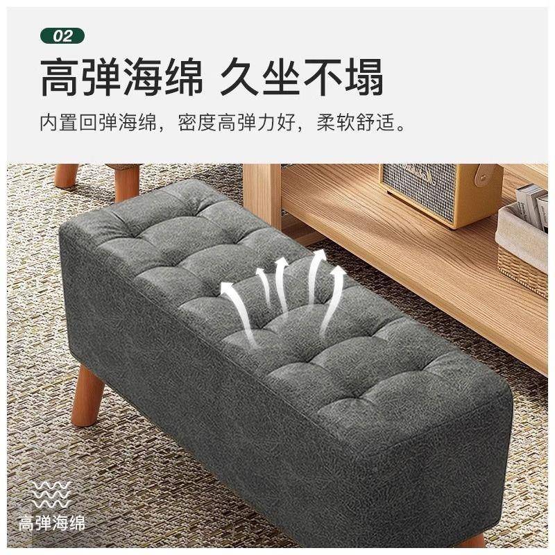 布凳FDF子家用小板凳懒人网红沙发木头凳子坐方小椅子艺脚凳客凳