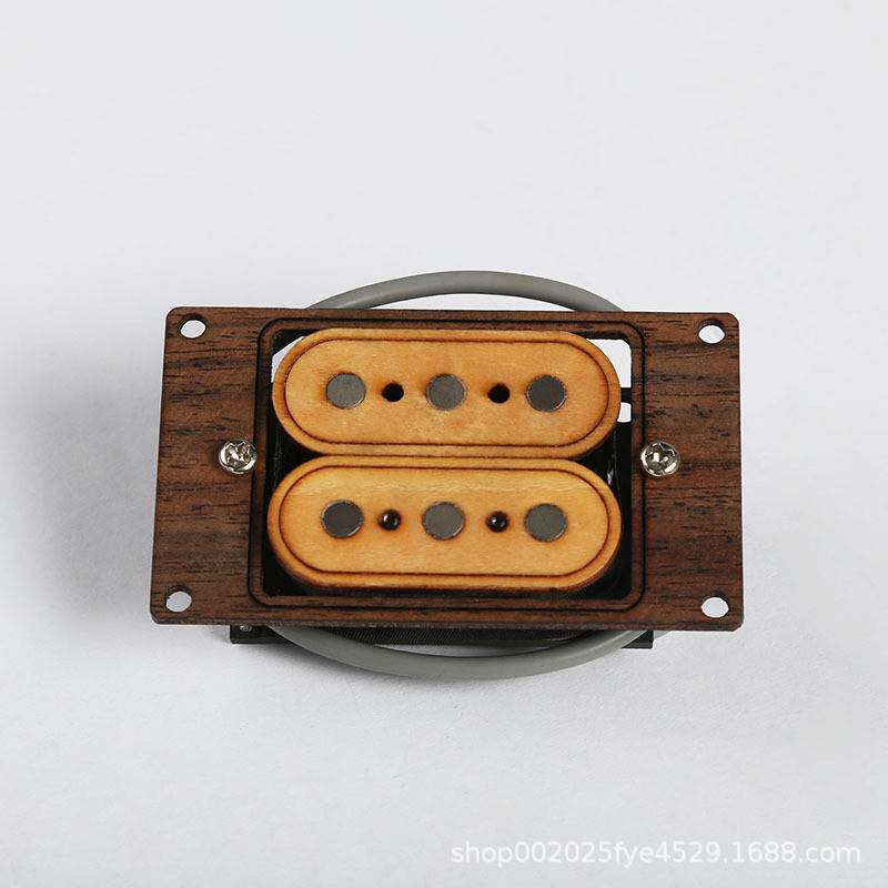 电吉他配件厂家直销电吉他贝司三弦Alnico双拾音器加框玫瑰木枫木