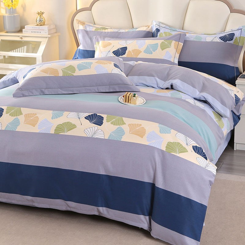 高端加厚棉拉丝四件套100张纯棉床床单被套网红婚庆寝具