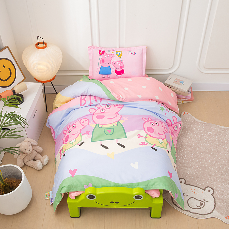 纯棉幼儿园被子三件套儿童被褥六件套宝宝午睡入园专用床上用品