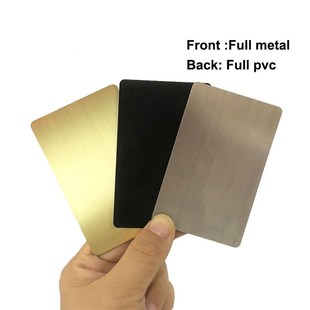 高质感不锈钢金属NFC电子名片金属射频识别NTAG215金属Nfc空白卡