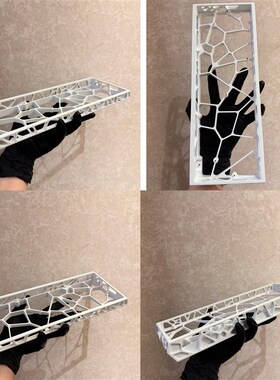 现货sora60镂空铝壳V2升级款GH60铝壳适配wooting,rakka,hm66