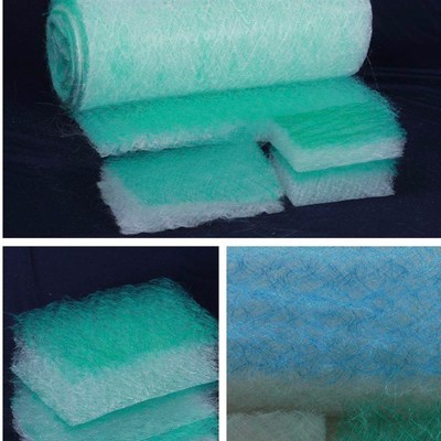 玻纤漆雾毡过滤棉绿白滤棉 烤漆房地棉喷烤漆房过滤棉玻纤棉