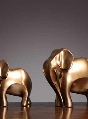 欧式情侣象结婚礼物家居装饰品客厅酒柜大象摆件开业乔迁新居礼品