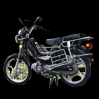 燃油助力车建设牌直弯梁车款老人专用车拉货省油上下班代步钓鱼车