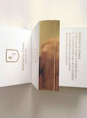 高档名片金边棉纸制作订做烫金凸版凹印商务高端定制C印刷绵卡压