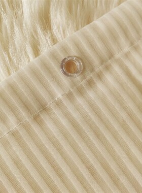 宾馆会所健身中心覆膜防水隔断帘沐浴帘隔水1K80宽180高米色细条