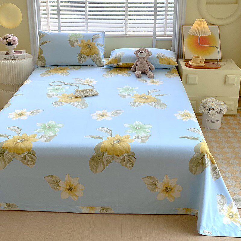 A类老粗布床单纯棉100全棉加厚不起皱睡垫被单单件2025年新款凉席