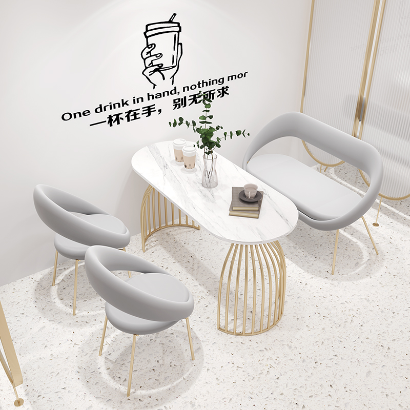 网红火锅烤肉餐厅靠墙卡座沙发凳奶茶店咖啡厅桌椅组合甜品店桌子