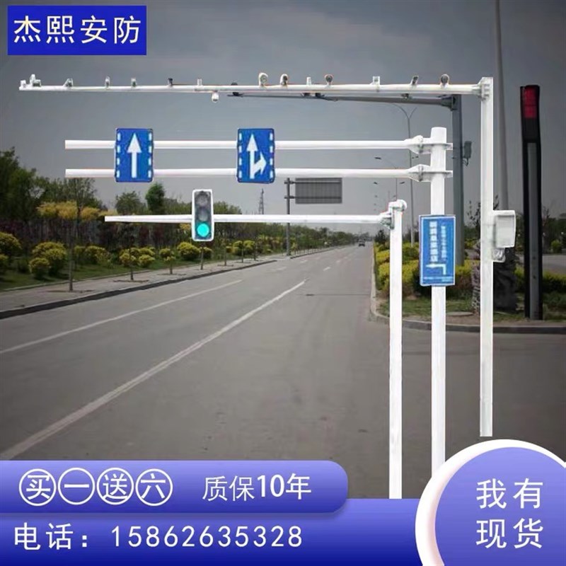 热镀八角监控立杆6米7米8米抓拍B监控杆道路卡口立杆交通信号灯杆