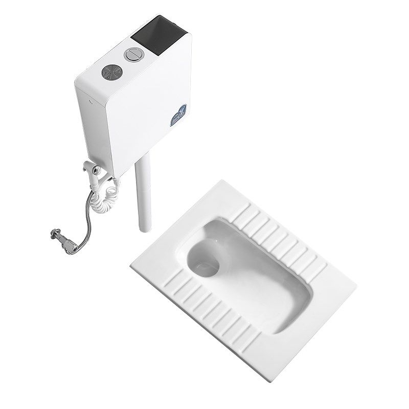 超薄款带弯18cm无弯13cm蹲坑套装防堵防臭防溅超底卫生间蹲坑便池