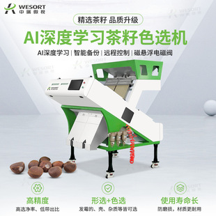 中瑞微视AI智能茶籽色选机苦茶籽油茶籽去杂茶衣茶果小型分选设备
