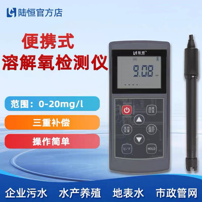 陆恒便携式溶解氧检测仪水产养殖污水含氧量DO溶氧仪快速测定仪