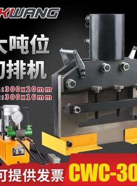 CWC-300S大吨位电动液压机母线铜铝排铁板切排机钢板切断机