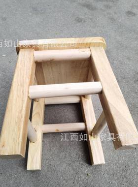 凳子实木小板凳凳儿童方凳用15814大方家木凳原木搁脚凳换鞋厂家