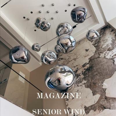 熔岩灯复式旋转梯楼长吊灯餐挑空创意酒吧啡厅73987吧台咖设计感