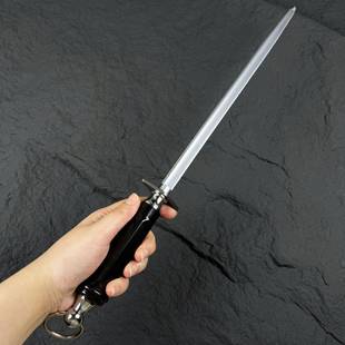 AS柄超密细KSR 075磨纹刀屠夫棒专用磨刀棍挡刀棍屠宰肉联家用磨B